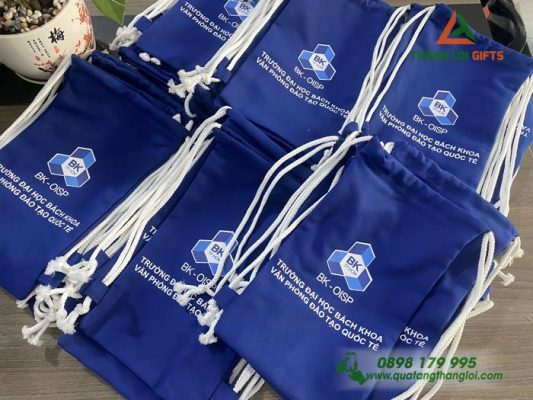 Túi Vải Dây Rút In Logo Đại Học Bách Khoa TP.HCM