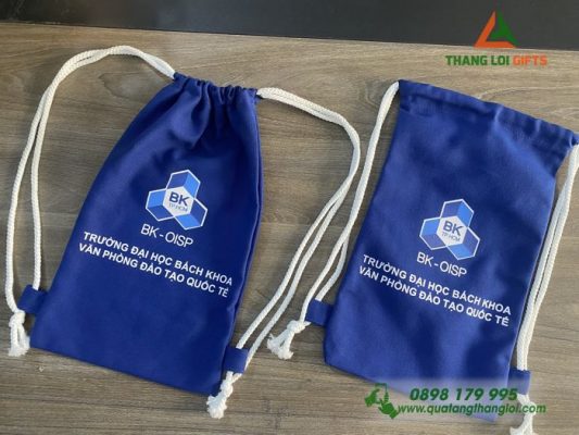 Túi Vải Dây Rút In Logo Đại Học Bách Khoa TP.HCM