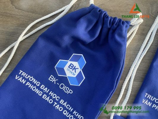 Túi Vải Dây Rút In Logo Đại Học Bách Khoa TP.HCM