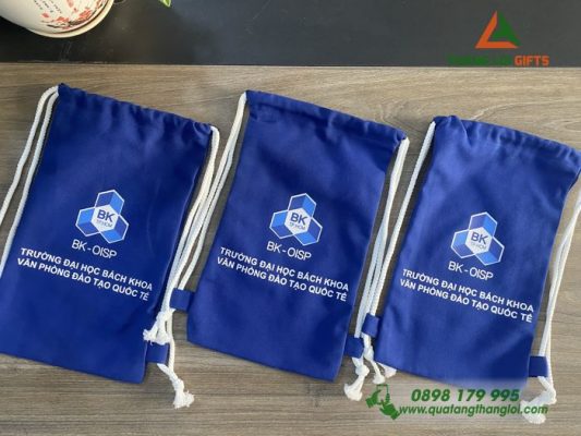 Túi Vải Dây Rút In Logo Đại Học Bách Khoa TP.HCM