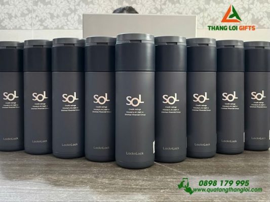 Bình Giữ Nhiệt Lock&Lock LHC3275 Khắc Logo Shinhan Bank Cambodia
