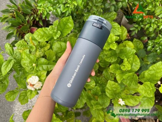 Bình Giữ Nhiệt Lock&Lock LHC3275 Khắc Logo Shinhan Bank Cambodia