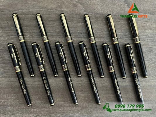 Bút Ký Kim Loại Màu Đen Khắc Tên Chi Đoàn Thanh Niên KTNN KV