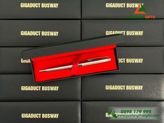  Bút Ký Kim Loại Khắc Logo Doanh Nghiệp Gigaduct Busway