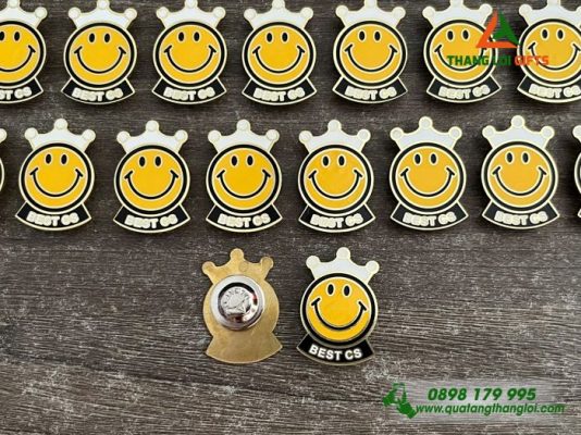 Huy Hiệu Cài Áo In Khắc Logo Best CS