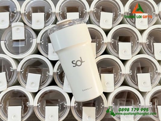 Ly Giữ Nhiệt Lock&Lock LHC4416 710ml Khắc Logo Shinhan Bank Làm Quà Tặng Khách Hàng