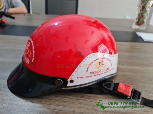 Nón Bảo Hiểm In Logo Theo Yêu Cầu Làm Quà Tặng Thương Hiệu
