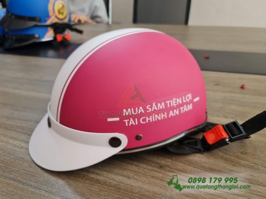 Nón Bảo Hiểm In Logo Theo Yêu Cầu Làm Quà Tặng Thương Hiệu