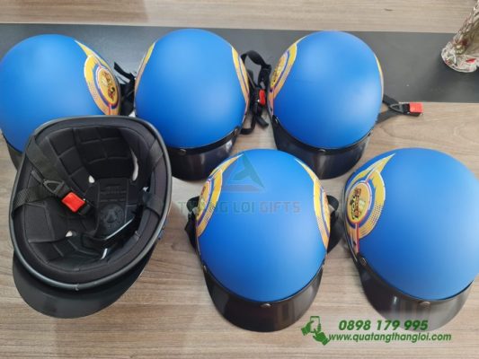 Nón Bảo Hiểm In Logo Theo Yêu Cầu Làm Quà Tặng Thương Hiệu