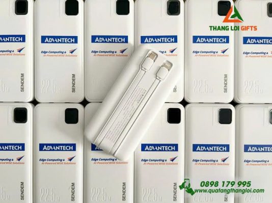 Pin Sạc Dự Phòng SENDEM PK88 10.000mAh In Logo Doanh Nghiệp ADVANTECH