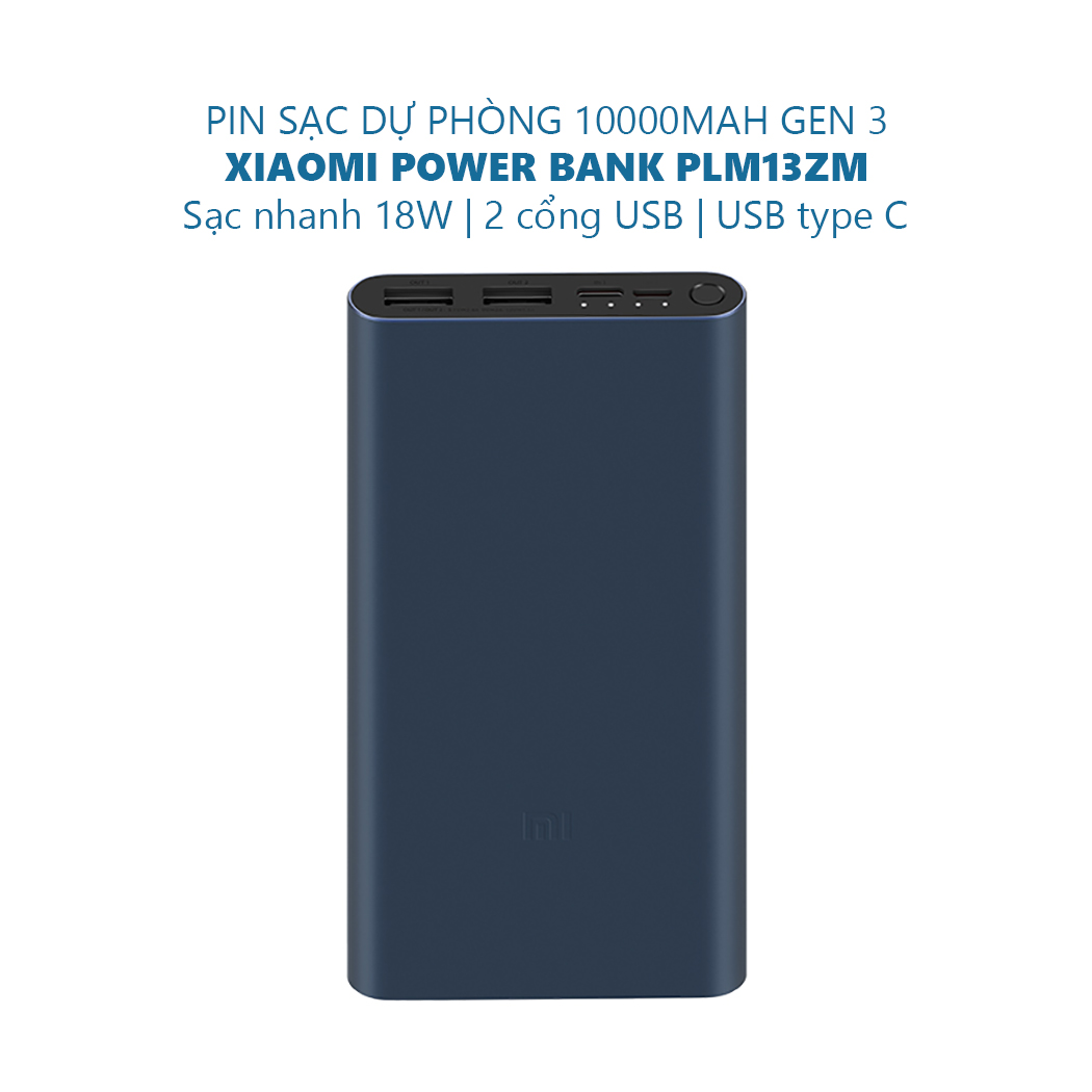 PLM13ZM - Pin Sac Du Phong Xiaomi Gen3 10000mAh in logo qua tang khach hang quang cao doanh nghiep (1)