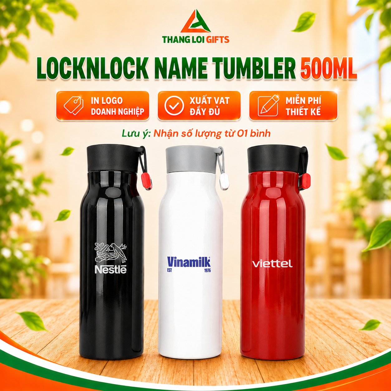 LOCKNLOCK NAME TUMBLER 500ML