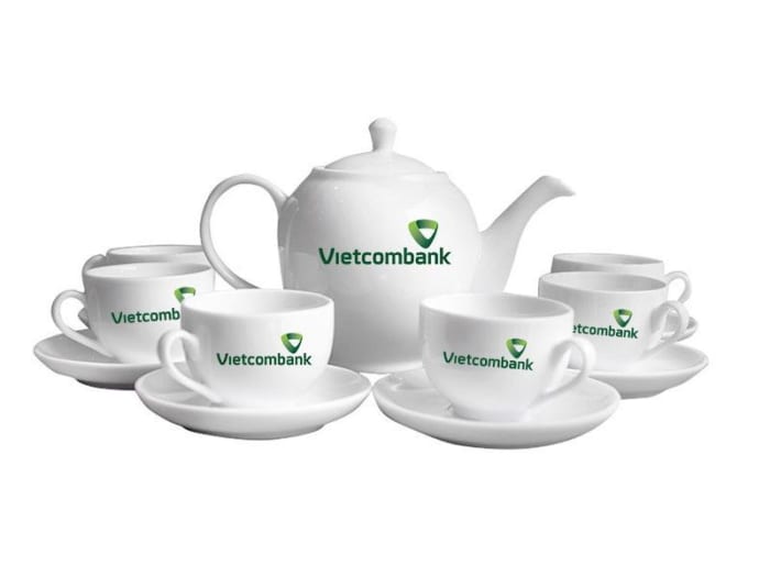ATT 02 - Ấm trà in logo ngân hàng VietinBank làm quà tặng