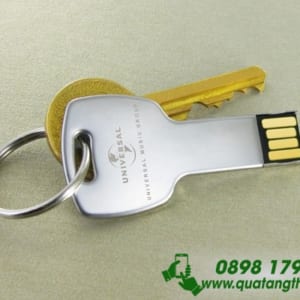 UKT 03 - USB chìa khóa kim loại in khắc logo