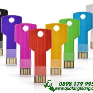 UKT 04 - USB chìa khóa kim loại in logo quà tặng