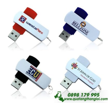 UKT 09 - USB Kim loại in ấn logo quà tặng quảng cáo thương hiệu