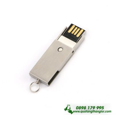 UKT 11 – USB kim loai xoay in khac logo qua tang doanh nghiep