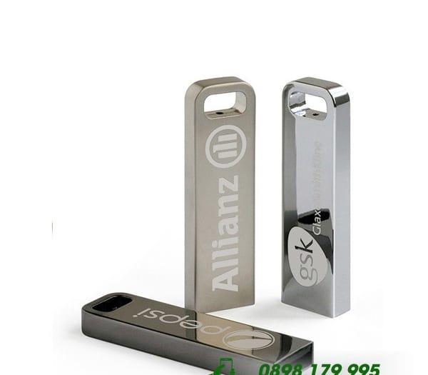 UKT 28 - USB kim loai moc khoa in an logo qua tang khach hang