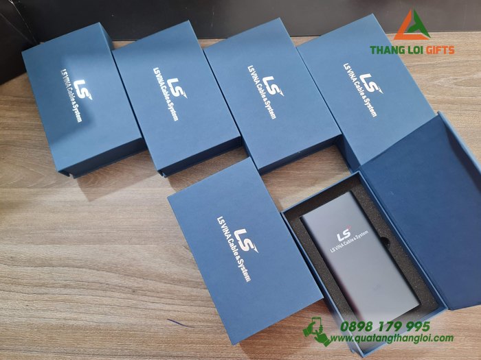 Pin Sạc Dự Phòng Xiaomi in logo LS VINA làm quà tặng khách hàng thân thiết (10)