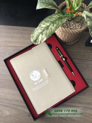 Bộ giftset Sổ tay & Bút ký - In khắc theo yêu cầu