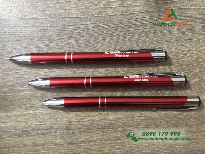Hộp bút quà tặng Tri ân khách hàng - Khắc logo BS. Nguyễn Công Cửu