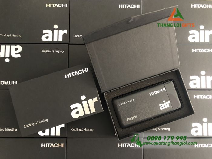 Hộp Quà Tặng Pin Sạc Dự Phòng 10000mAh - In Logo Air HITACHI