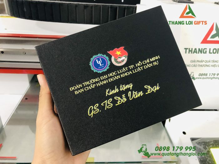 Bộ quà tặng Hộp Namecard & Bút - In ấn logo công đoàn