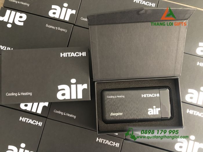 Hộp quà tặng Pin sạc dự phòng 10000mAh - In logo Air HITACHI