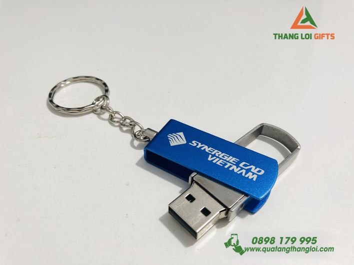 Móc Khoá USB Kim Loại 32GB - In Logo SYNERGIE CAD VIETNAM