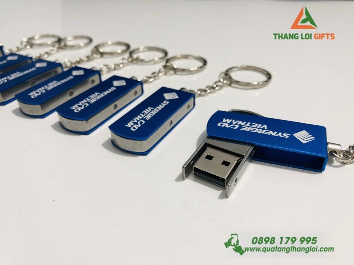 Móc Khoá USB Kim Loại 32GB - In Logo SYNERGIE CAD VIETNAM