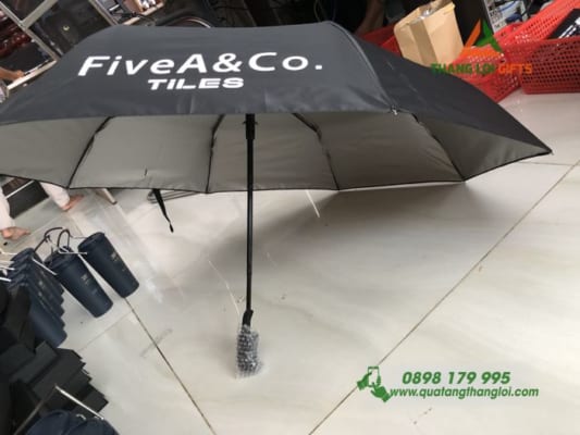 Ô Dù Gập 3 - Màu Đen - In Logo FiveA&Co.TiLES - ROCK_Granito