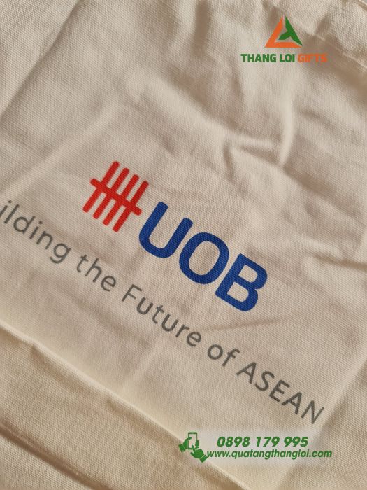 Túi Canvas - In logo Ngân hàng UOB