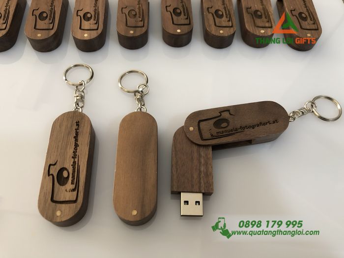 USB Gỗ 8GB Khắc Logo Theo Yêu Cầu