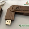 USB Gỗ Xoay 8GB Khắc Logo Theo Yêu Cầu
