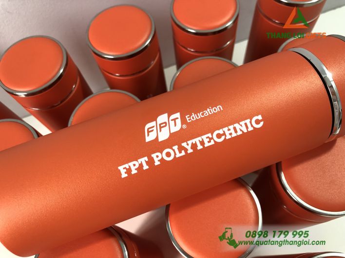 Bình giữ nhiệt Inox cao cấp - Khắc logo FPT