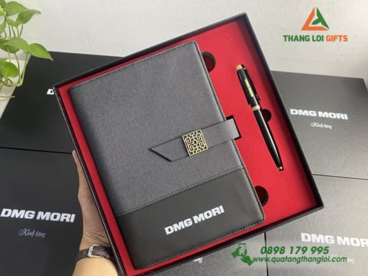 Bộ quà tặng Sổ tay & Bút ký In logo DMG MORI