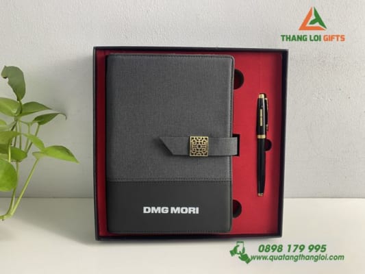 Bộ quà tặng Sổ tay & Bút ký In logo DMG MORI