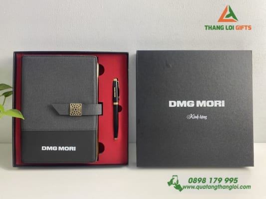 Bộ quà tặng Sổ tay & Bút ký In logo DMG MORI