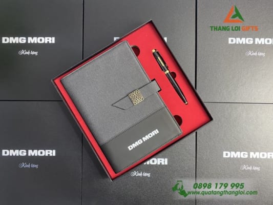 Bộ quà tặng Sổ tay & Bút ký In logo DMG MORI