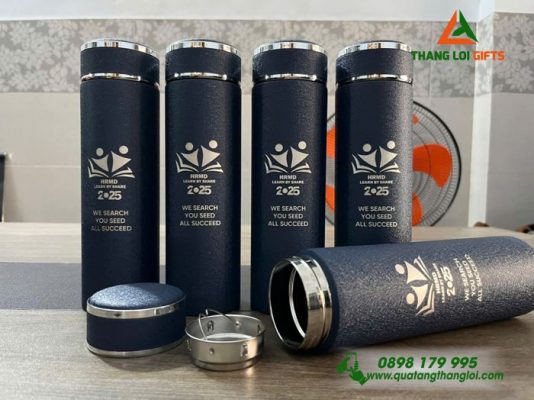 BÌNH GIỮ NHIỆT KHẮC LOGO HRMD - MÓN QUÀ ĐỈNH CỦA CHÓP