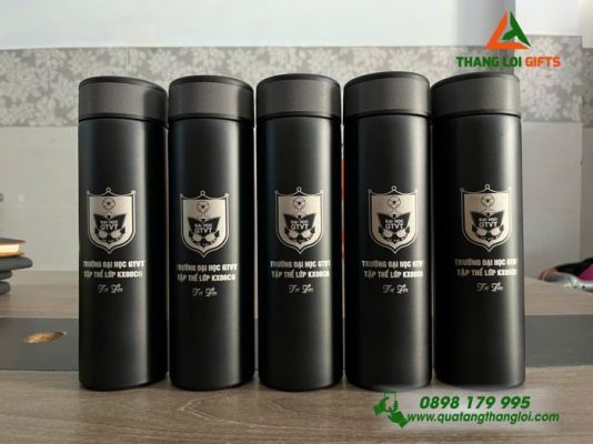 BÌNH GIỮ NHIỆT MÀN HÌNH LED KHẮC LOGO TRƯỜNG ĐẠI HỌC GTVT 