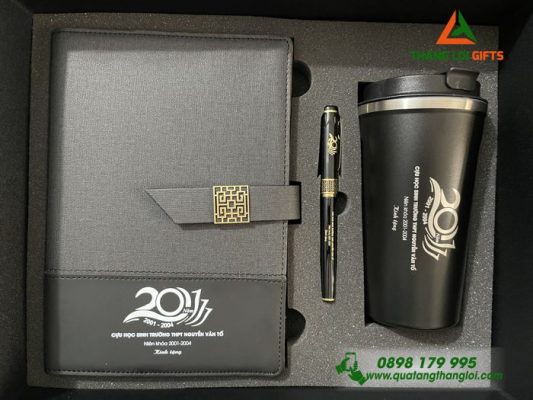 BỘ QUÀ TẶNG GIFTSET KHẮC LOGO CỬU HỌC SINH TRƯỜNG THPT NGUYỄN VĂN TỐ