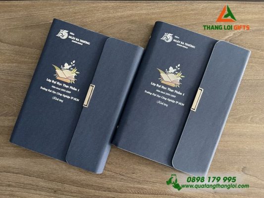 SỔ TAY BÌA CÒNG IN ẤN LOGO ĐẠI HỌC CÔNG NGHIỆP - MÓN QUÀ RA TRƯỜNG