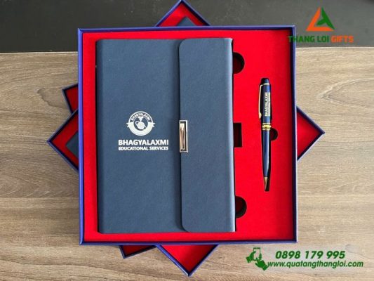 Gifset (Sổ+Bút) – In Khắc Logo Doanh Nghiệp Làm Quà Tặng