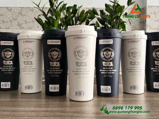 Ly Giữ Nhiệt Lock&Lock - Khắc Logo Hải Quan Việt Nam