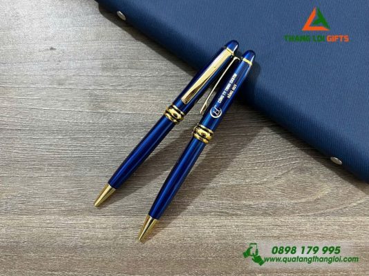 Bút Ký Kim Loại Xoay – Khắc Logo Doanh Nghiệp Hằng Huy
