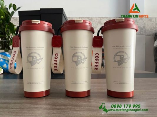 Ly Giữ Nhiệt 530ml – Khắc Logo Trung Tâm Du Học Quốc Tế Trần Quang