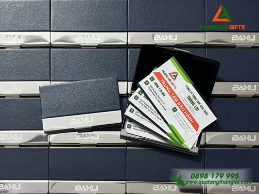 Hộp Đựng Namecard Vuông – Khắc Logo Doanh Nghiệp BAXU