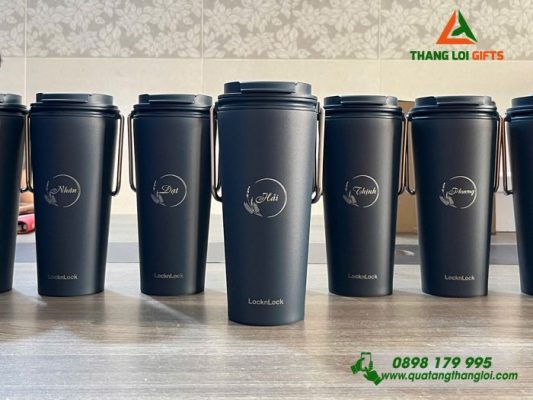 Ly Giữ Nhiệt Lock&Lock LHC4269 Xanh Navy - Khắc Tên Làm Quà Tặng