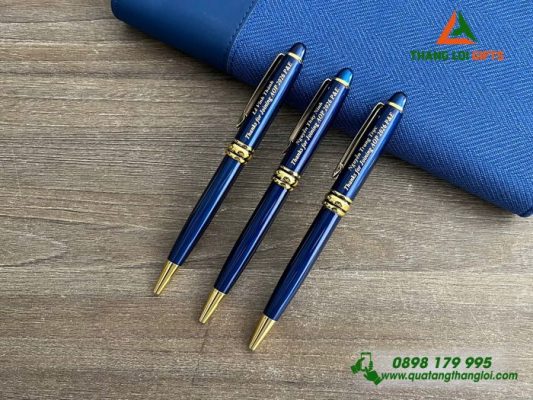 Bút Ký Kim Loại Xoay – Khắc Logo Doanh Nghiệp Suntory PepsiCo